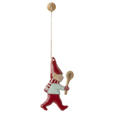SKRZAT PIXI Z ŁYŻKĄ metalowa zawieszka na choinkę ozdoba świąteczna Maileg
