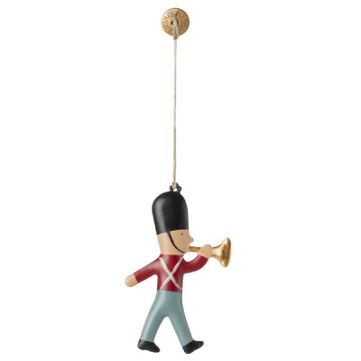 ŻOŁNIERZYK Z TRĄBKĄ metalowa zawieszka na choinkę ozdoba świąteczna Maileg