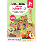NATURALNA CIASTOLINA W SASZETKACH re-fill 10 szt. x 50g wegańska Play Dough ChildGen 2+
