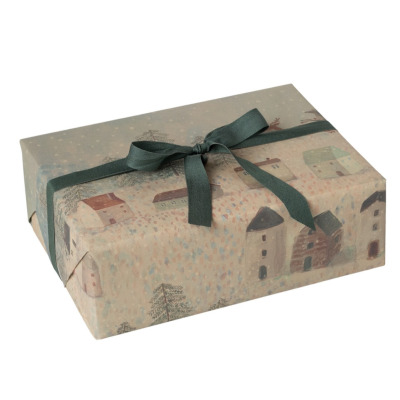 Świąteczny papier do pakowania prezentów Santa is coming 10m x 55cm Maileg