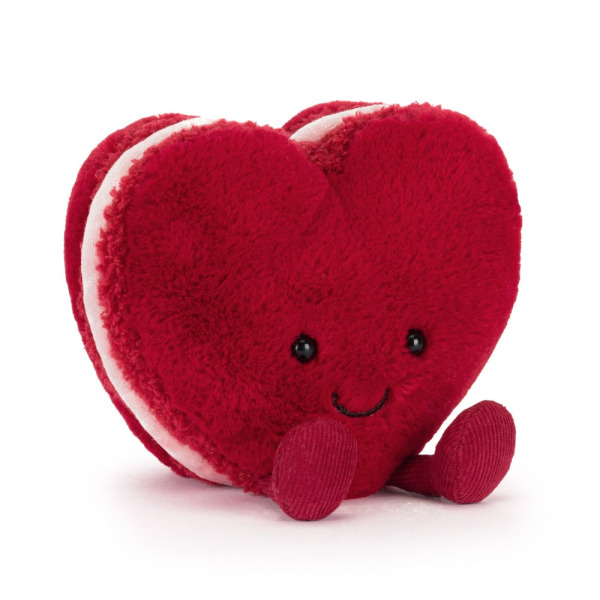 WESOŁY MAKARONIK czerwone serduszko przytulanka na Walentynki Arlette 13 cm Jellycat 0+