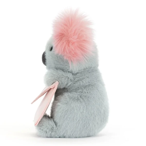 MIŚ KOALA z listem szara przytulanka na Walentynki 20 cm Jellycat 12m+