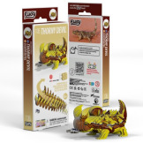 DIABEŁ KOLCZASTY układanka przestrzenna jaszczurka gad 3D Eugy 6+