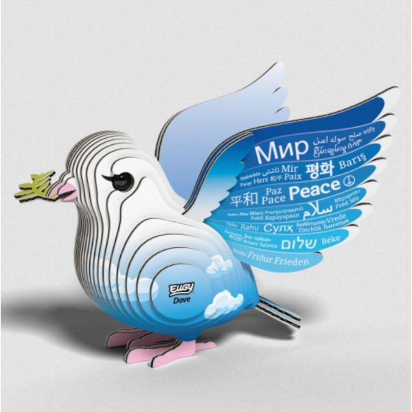 GOŁĘBICA układanka przestrzenna ptak 3D Eugy 6+