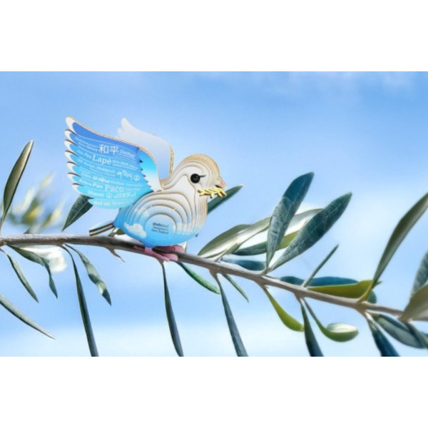 GOŁĘBICA układanka przestrzenna ptak 3D Eugy 6+