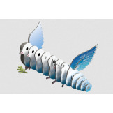 GOŁĘBICA układanka przestrzenna ptak 3D Eugy 6+