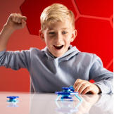 MAGSHUTO niebieski zestaw startowy gra zręcznościowa Fat Brain Toy 6+