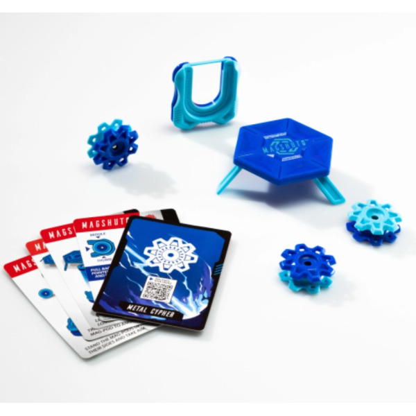 MAGSHUTO niebieski zestaw startowy gra zręcznościowa Fat Brain Toy 6+