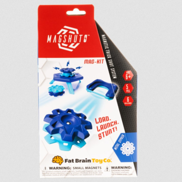 MAGSHUTO niebieski zestaw startowy gra zręcznościowa Fat Brain Toy 6+