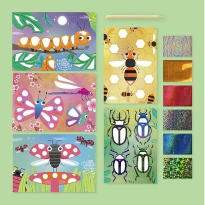 RADOSNE ROBACZKI zestaw artystyczny z folią transferową Tiger Tribe 5+