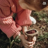 KidLupe - mikroskop dla dzieci z ekranem i powiększeniem x1000 - brązowy Kidinex 3+