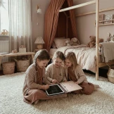 KidBook - tablet graficzny z kartami pracy do nauki rysowania i pisania - Rabbit Kidinex 3+