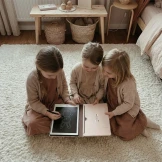 KidBook - tablet graficzny z kartami pracy do nauki rysowania i pisania - Rabbit Kidinex 3+