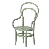 MINIATUROWE KRZESŁO metalowe miętowe vintage akcesoria dla lalek i myszek Maileg 3+