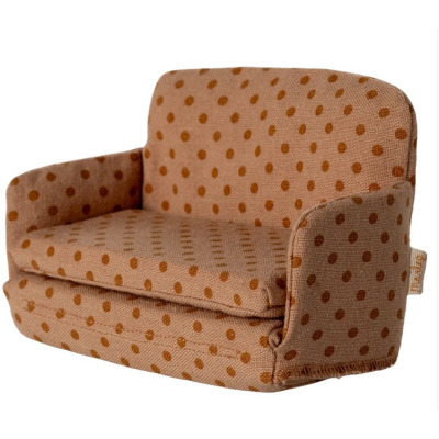 ROZKŁADANA KANAPA W KROPKI akcesoria dla lalek i myszek Maileg 3+