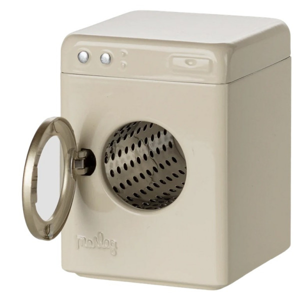 METALOWA PRALKA metalowa biała vintage akcesoria dla myszek i lalek Off white Maileg 3+