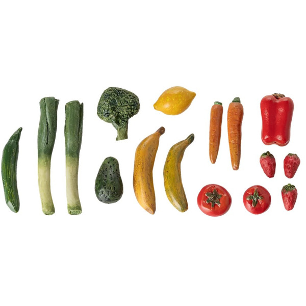 WARZYWA I OWOCE w skrzyneczce akcesoria dla lalek i myszek Maileg 3+