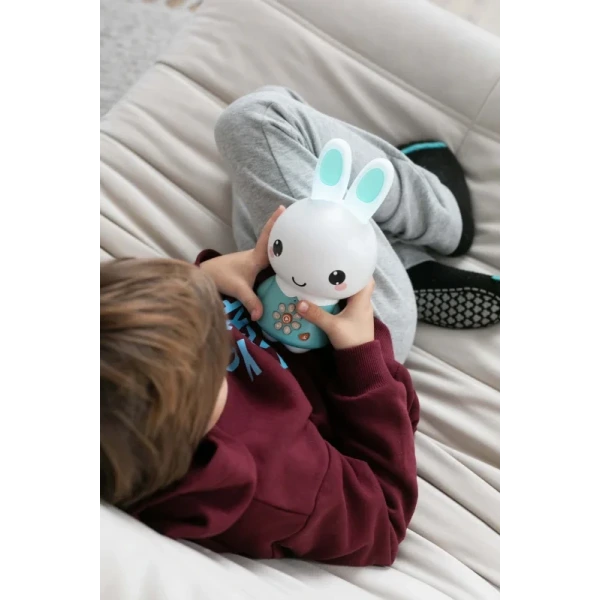Alilo Honey Bunny G6PRO - króliczek, który rośnie razem z dzieckiem MP3, Bluetooth, lampka nocna i dyktafon 0+ turkusowy