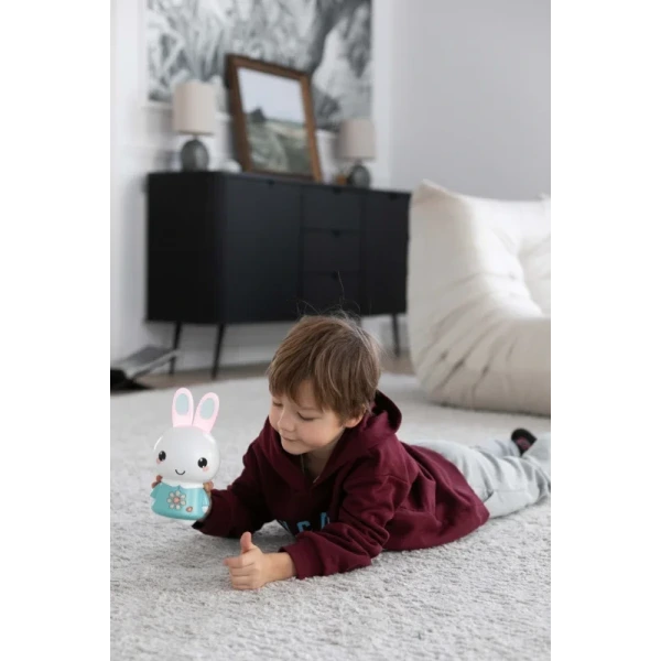 Alilo Honey Bunny G6PRO - króliczek, który rośnie razem z dzieckiem MP3, Bluetooth, lampka nocna i dyktafon 0+ turkusowy