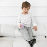 Alilo Pocket Bunny K1 - kompaktowy odtwarzacz MP3 i głośnik Bluetooth dla dzieci fioletowy + wanilia