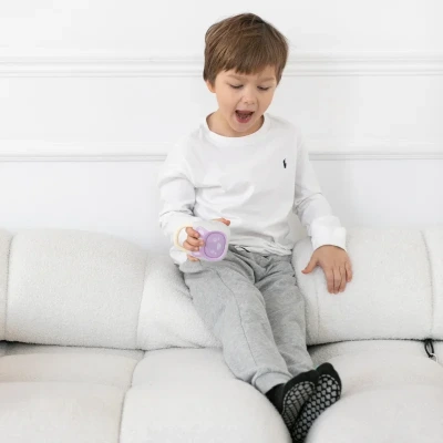 Alilo Pocket Bunny K1 - kompaktowy odtwarzacz MP3 i głośnik Bluetooth dla dzieci fioletowy + wanilia