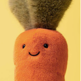 ZABAWNA MARCHEWKA pomarańczowa przytulanka Amuseables Carrot 28 cm Jellycat 12m+