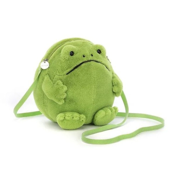 DESZCZOWA ŻABA RICKY materiałowa torebka na ramię 17 cm Jellycat