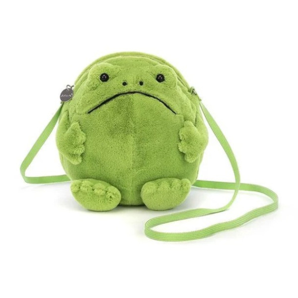 DESZCZOWA ŻABA RICKY materiałowa torebka na ramię 17 cm Jellycat