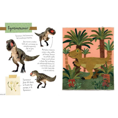 MAŁY ATLAS DINOZAURÓW Ewy i Pawła Pawlaków książka kartonowa dla dzieci wyd. Nasza Księgarnia