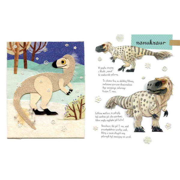 MAŁY ATLAS DINOZAURÓW Ewy i Pawła Pawlaków książka kartonowa dla dzieci wyd. Nasza Księgarnia