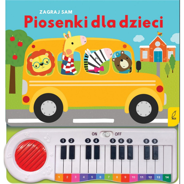 PIOSENKI DLA DZIECI Zagraj sam książka z pianinkiem do grania wyd. Wilga