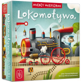 LOKOMOTYWA. MIĘDZY WIERSZAMI planszowa gra rodzinna wyd. Nasza Księgarnia 6+