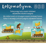 LOKOMOTYWA. MIĘDZY WIERSZAMI planszowa gra rodzinna wyd. Nasza Księgarnia 6+