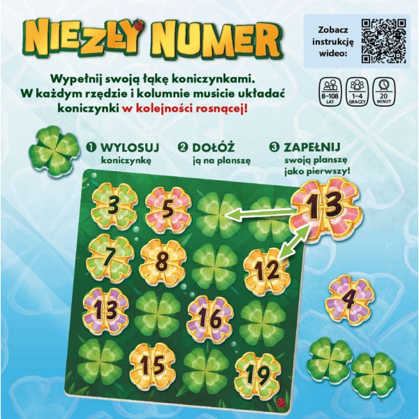 NIEZŁY NUMER planszowa gra rodzinna wyd. Nasza Księgarnia 8+