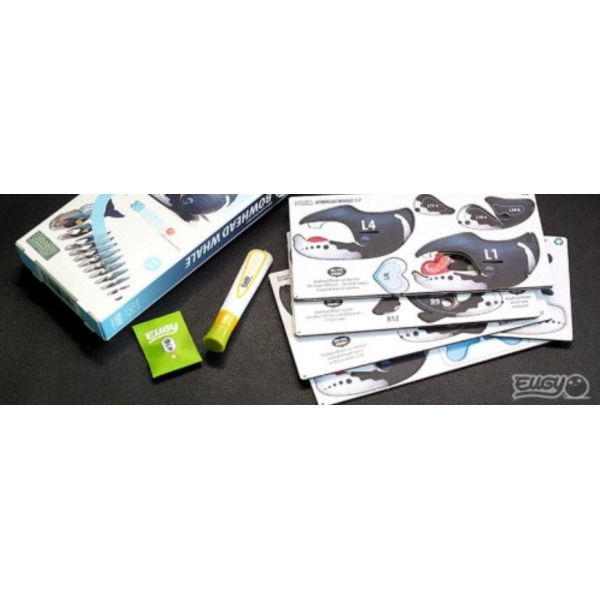 WIELORYB GRENLANDZKI układanka przestrzenna ssak 3D Eugy 6+