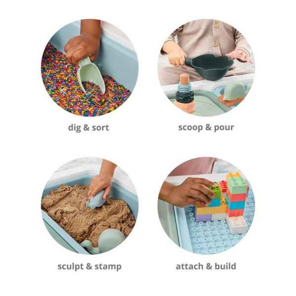 STOLIK DO ZABAW SENSORYCZNYCH zabawka edukacyjna 3w1 Discoverosity Skip Hop 18m+