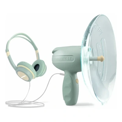 KIDYSPY wzmacniacz dźwięku mikrofon kierunkowy dla małych odkrywców zasięg 15m Kidywolf 6+