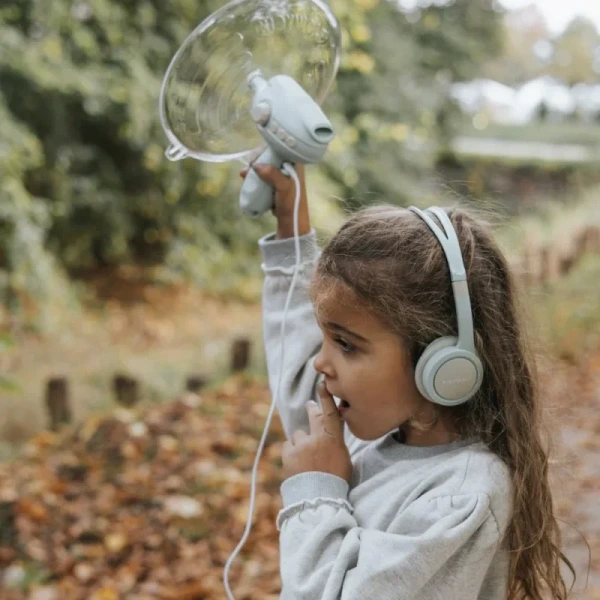 KIDYSPY wzmacniacz dźwięku mikrofon kierunkowy dla małych odkrywców zasięg 15m Kidywolf 6+