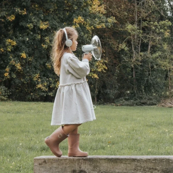 KIDYSPY wzmacniacz dźwięku mikrofon kierunkowy dla małych odkrywców zasięg 15m Kidywolf 6+