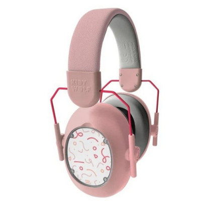 KIDYNOISE ochronniki słuchu dla dzieci słuchawki wygłuszające - różowe Kidywolf