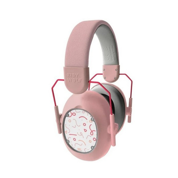 KIDYNOISE ochronniki słuchu dla dzieci słuchawki wygłuszające - różowe Kidywolf