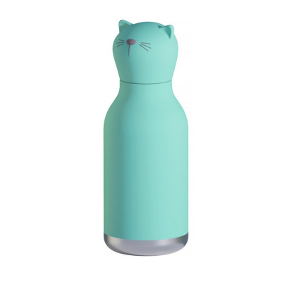 KOTEK niebieska butelka termiczna ze słomką 460 ml Bestie Asobu