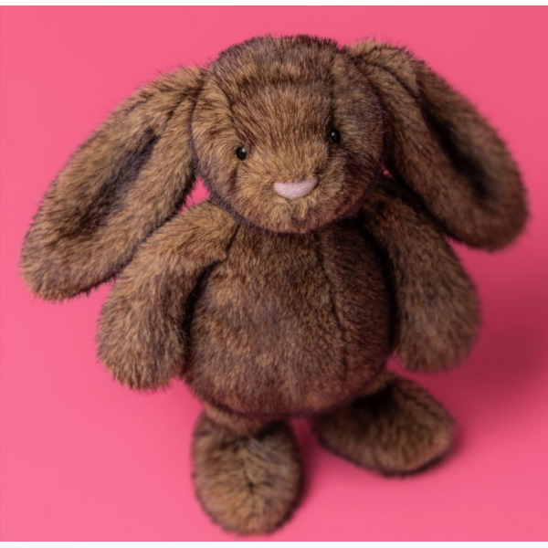 KRÓLICZEK LUX granatowa mgła przytulanka Bashful Hopscone 31 cm Jellycat 12m+