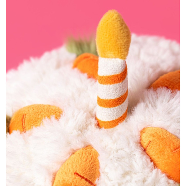 ZABAWNE CIASTO MARCHEWKOWE torcik ze świeczką przytulanka 15 cm Amuseables Carrot Cake Jellycat 12m+