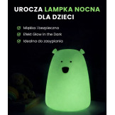 DUŻY MIŚ lampka świecąca w ciemności z pilotem Rabbits&Friends