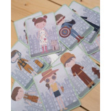 ROSA&JIM układanka magnetycza zestaw magnesów Little Dutch 3+