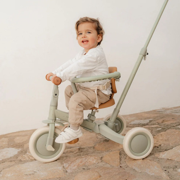 ROWEREK TRÓJKOŁOWY 4w1 z rączką Green Little Dutch 1+