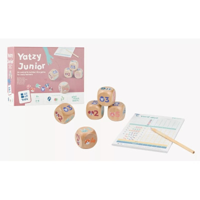 YATZY gra w kości drewniana na spostrzegawczość BS Toys 6+