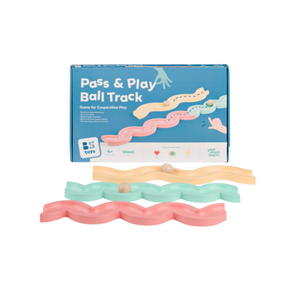 PASS&PLAY zręcznościowa gra integracyjna Tor kulkowy 3 el. BS Toys 4+