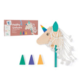 HOBBY HORSE drewniany jednorożec na kiju BS Toys 3+